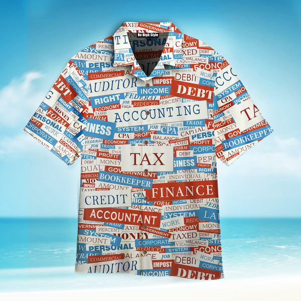 Accounting Text Gift Hawaiian Shirt | Adult | HW7576