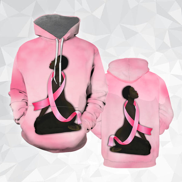 African America Art Black Fighter Breast Cancer Awareness 3D All Over Print | HP2845