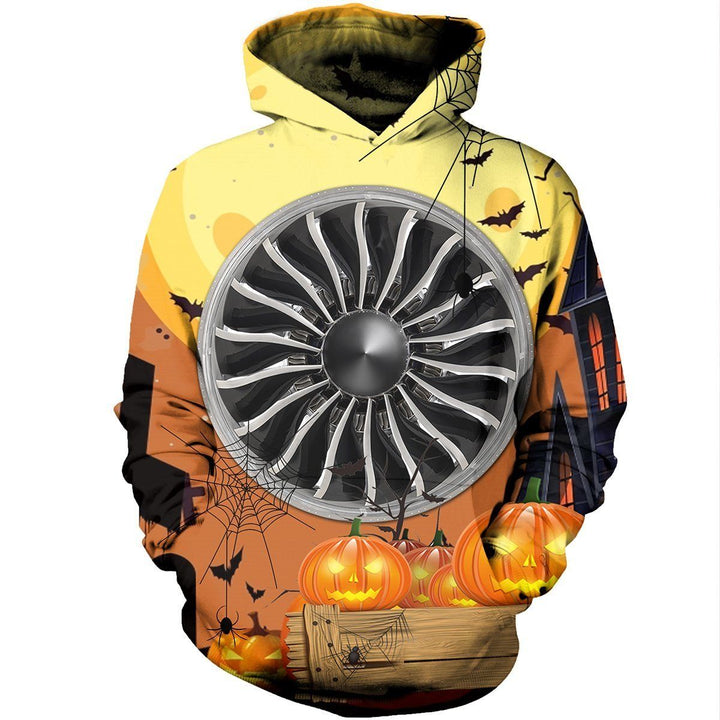 Aircarft Mechanic Pumpkin Happy Halloween 3D All Over Print | For Men & Women | Adult | HP1804-BehighStyle