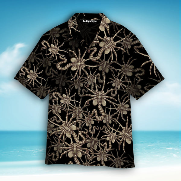 Alien Face Hugger Hawaiian Shirt | For Men & Women | HW1390