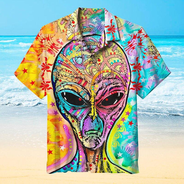 Alien Painting Hawaiian Shirt | For Men & Women | HW6369-BehighStyle