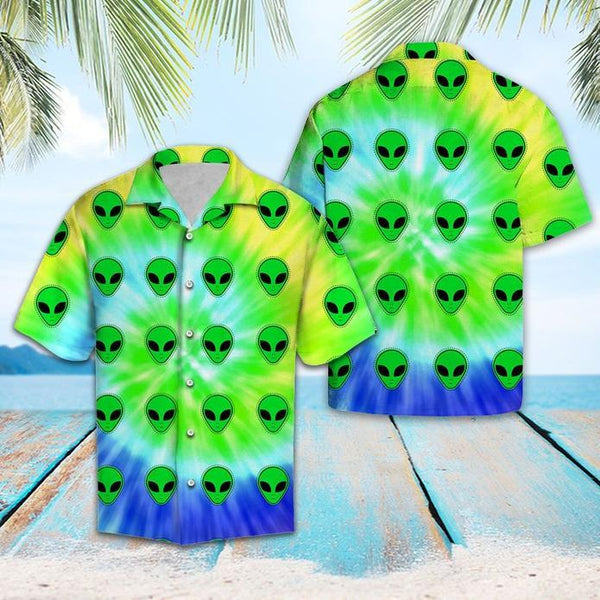 Alien Tiedye Hawaiian Shirt | For Men & Women | HW5748-BehighStyle