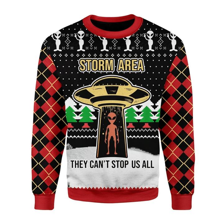 Alien Ugly Christmas Sweater | For Men & Women | Adult | US1574-BehighStyle