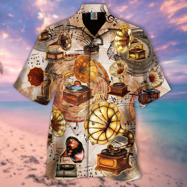 All About Gramophone Vinyl Records Hawaiian Shirt | For Men & Women | HW2297-BehighStyle