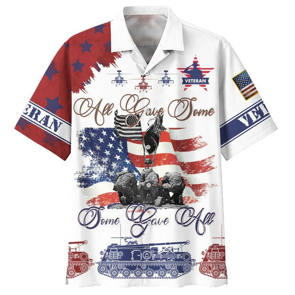 All Gave Some Patriotic Hawaiian Shirt | For Men & Women | HW2566-BehighStyle