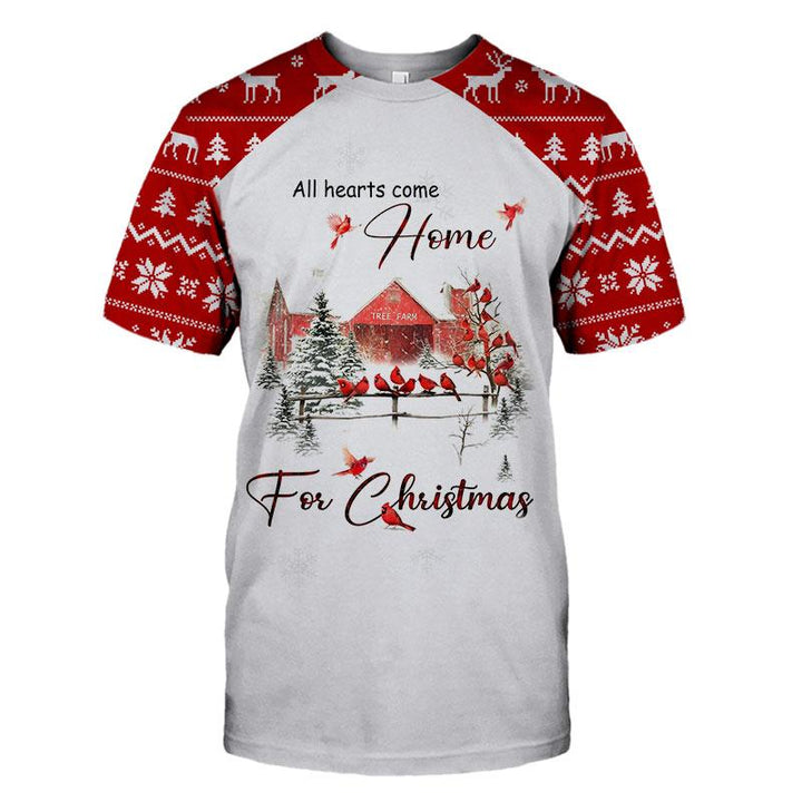 All Hearts Come Home For Christmas 3D All Over Print | For Men & Women | Adult | HO4928-BehighStyle