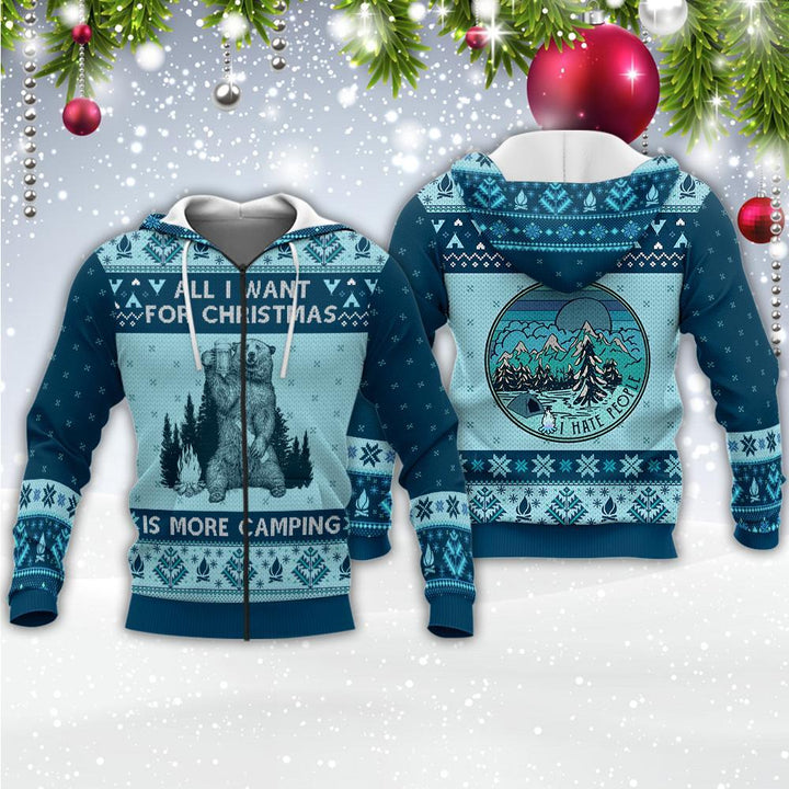 All I Want For Christmas Is More Camping 3D All Over Print | For Men & Women | Adult | HT3687-BehighStyle