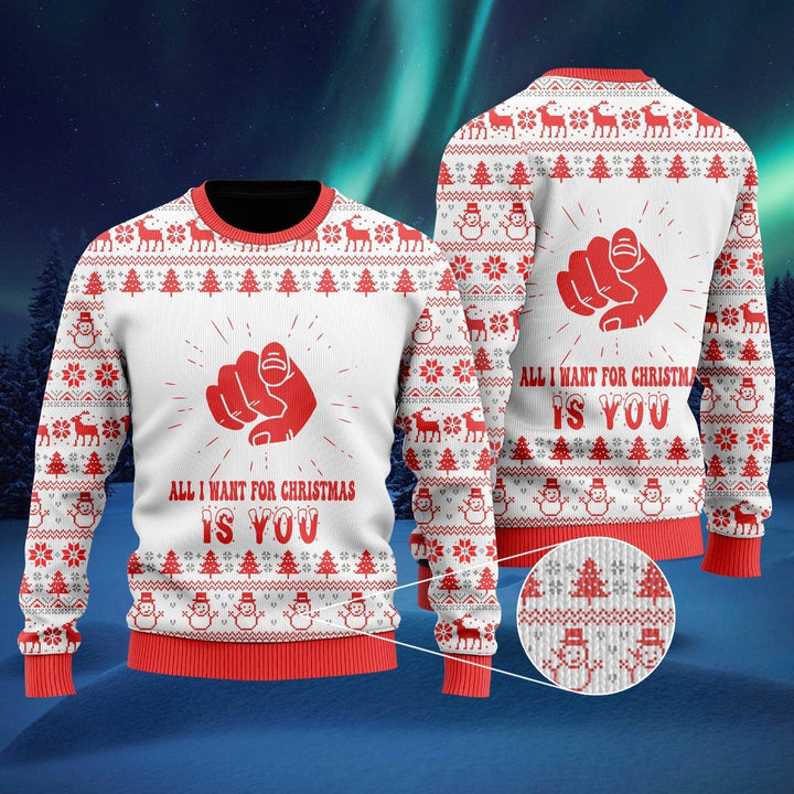 All I Want For Christmas Is You Ugly Christmas Sweater | For Men & Women | Adult | US1552-BehighStyle