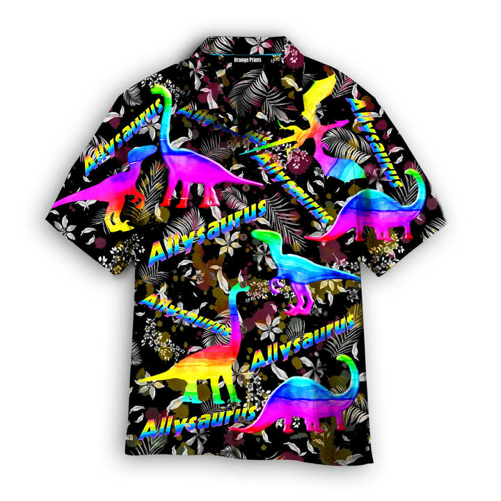 Allysaurus Pride LGBT Ally Dinosaur Hawaiian Shirt | For Men & Women | HW1982-BehighStyle