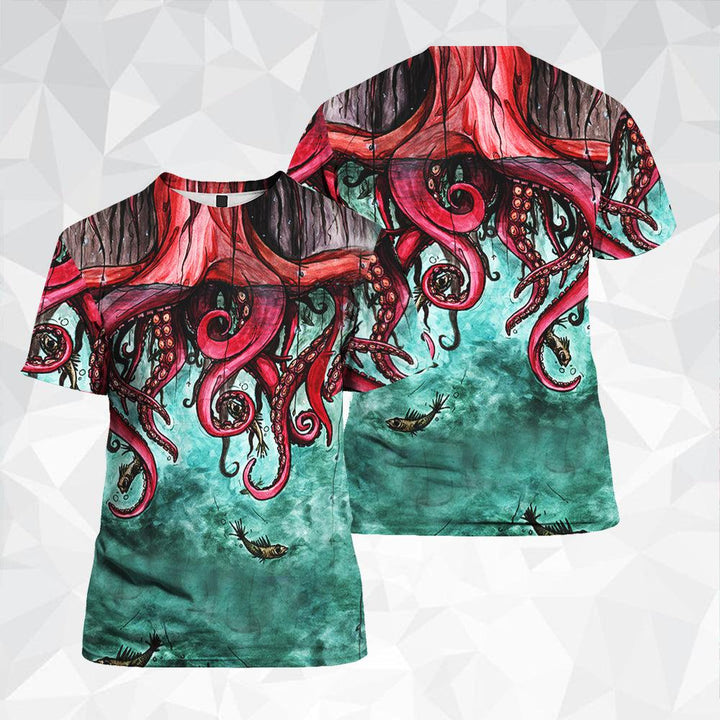 Aloha Octopus 3D All Over Print | For Men & Women | Adult | HP1470-BehighStyle