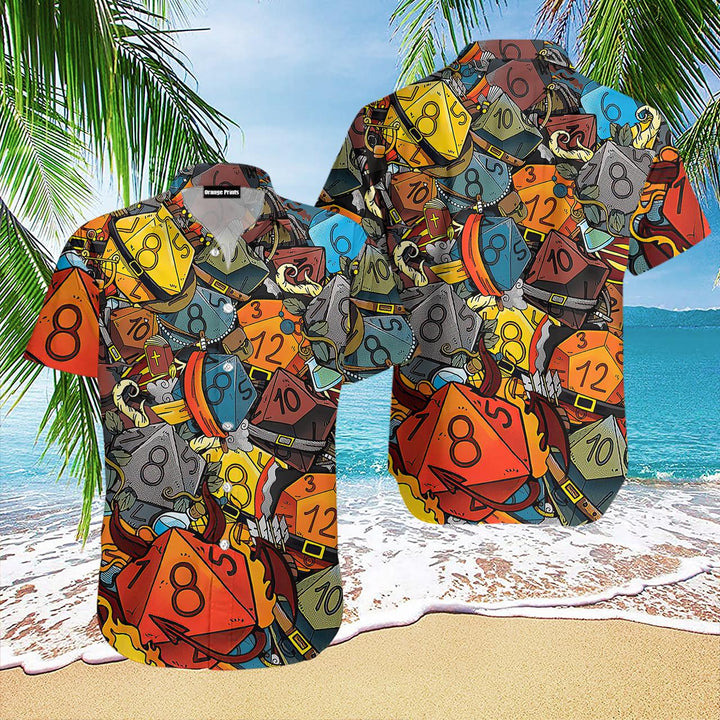 Aloha Shirts Dice Luck Is In Small Things Hawaiian Shirt | For Men & Women | HW1825-BehighStyle