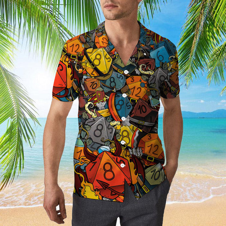 Aloha Shirts Dice Luck Is In Small Things Hawaiian Shirt | For Men & Women | HW1825-BehighStyle