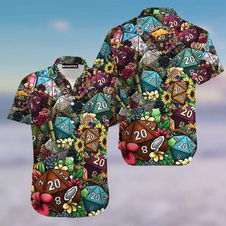 Aloha Shirts Dice Luck Is In Small Things Tropical Hawaiian Shirt | For Men & Women | HW221-BehighStyle