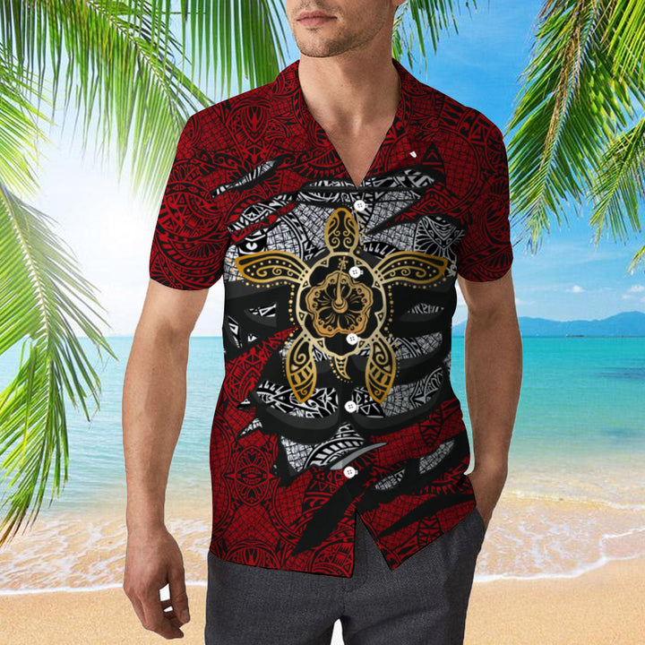 Aloha Turtle Hibiscus Hawaiian Shirt | For Men & Women | HW2004-BehighStyle