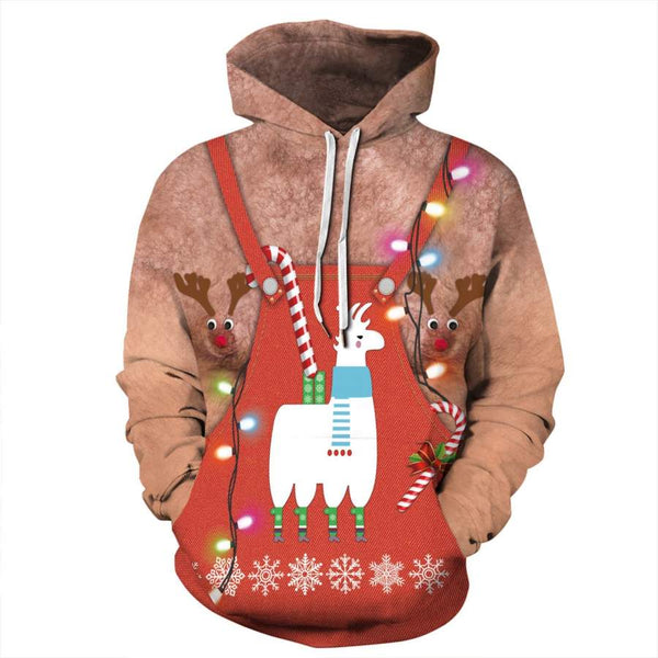 Alpaca Funny Christmas 3D All Over Print | Adult | HP2205