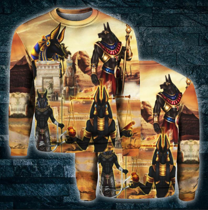 Amazing Anubis And The Pyramid Ancient Egypt 3D All Over Print | For Men & Women | Adult | HP1606-BehighStyle