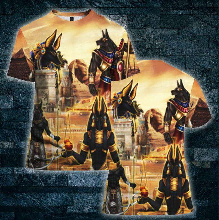 Amazing Anubis And The Pyramid Ancient Egypt 3D All Over Print | For Men & Women | Adult | HP1606-BehighStyle