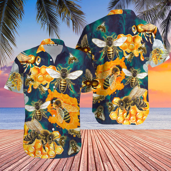 Amazing Bee Colorful Hawaiian Shirt | Adult | HW1418