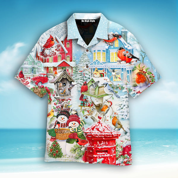 Amazing Christmas Birds Hawaiian Shirt | HW2733