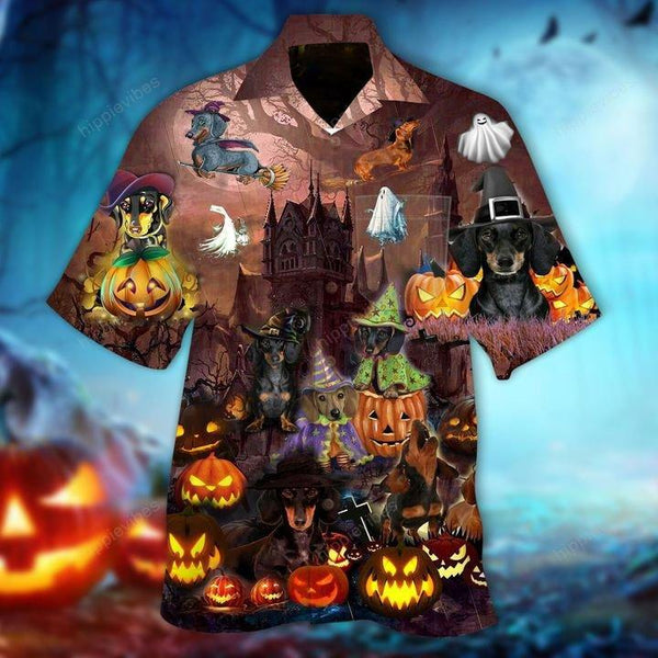 Amazing Dachshund Halloween Hawaiian Shirt | For Men & Women | HW2815-BehighStyle