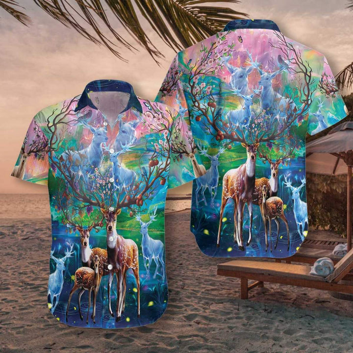 Amazing Deer Hawaiian Shirt | For Men & Women | HW1542-BehighStyle