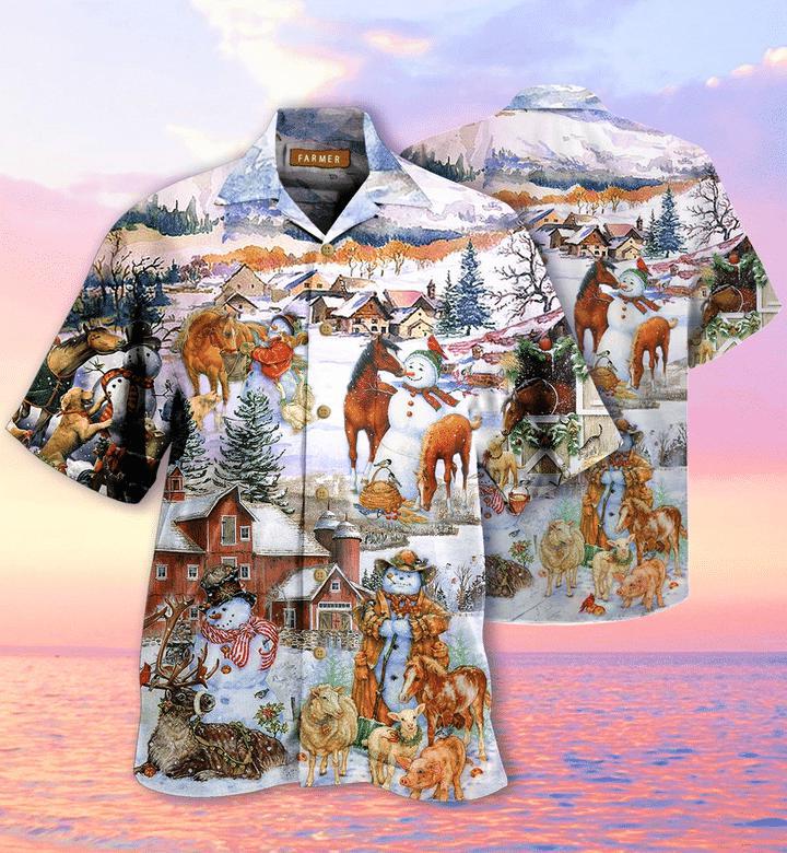 Amazing Farm On Christmas Days Hawaiian Shirt | For Men & Women | HW2776-BehighStyle