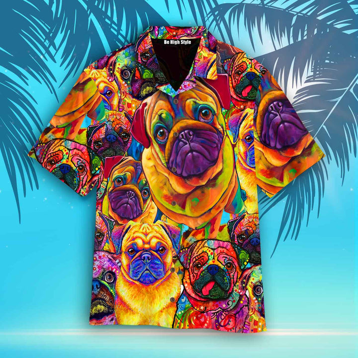 Amazing Galaxy Pug Dog Aloha Hawaiian Shirt | For Men & Women | HW988-BehighStyle