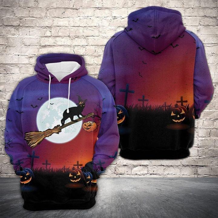 Amazing Halloween Black Cat 3D All Over Print | For Men & Women | Adult | HP1849-BehighStyle