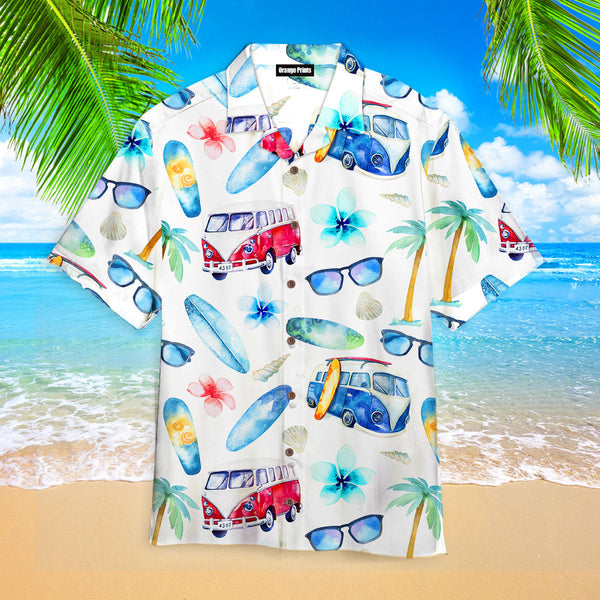 Amazing Hippie Bus Hawaiian Shirt | For Men & Women | HW2359-BehighStyle