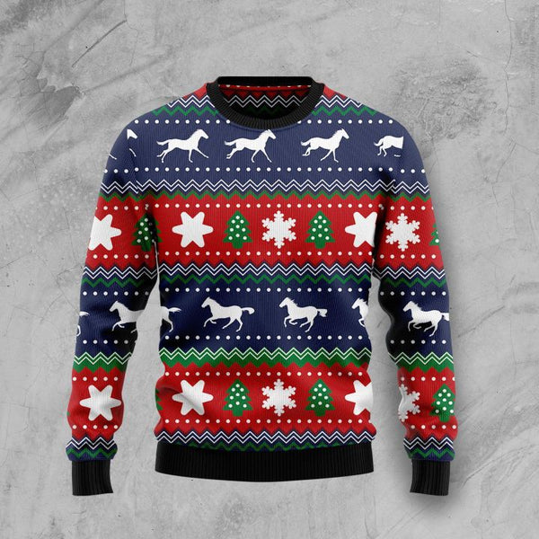 Amazing Horses Ugly Christmas Sweater | Adult | US2222