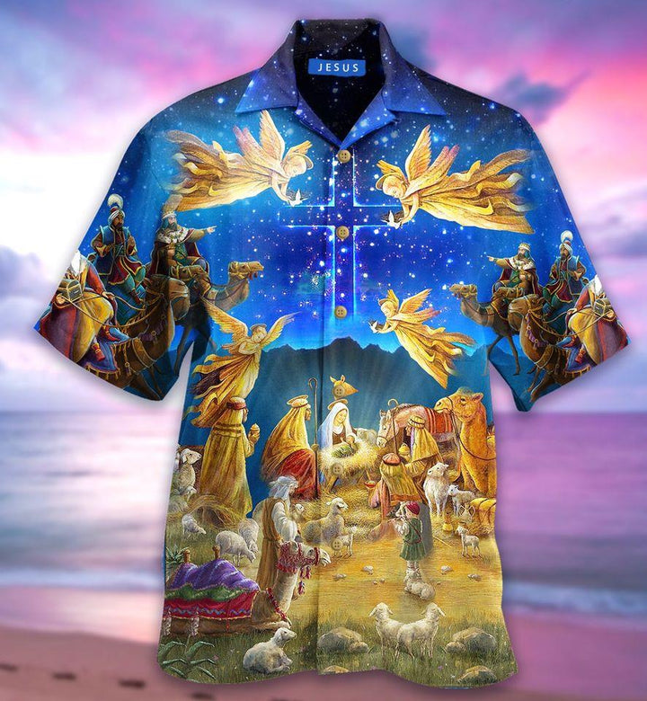 Amazing Jesus Was Born Unisex Hawaiian Shirt | For Men & Women | HW267-BehighStyle