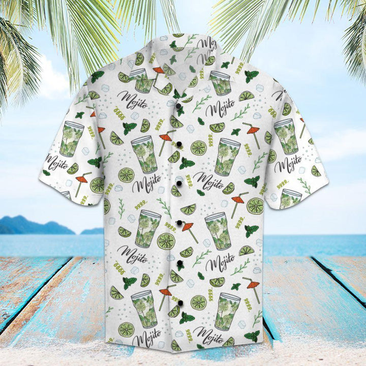 Amazing Mojito Green White Hawaiian Shirt | For Men & Women | Adult | HL1761-BehighStyle