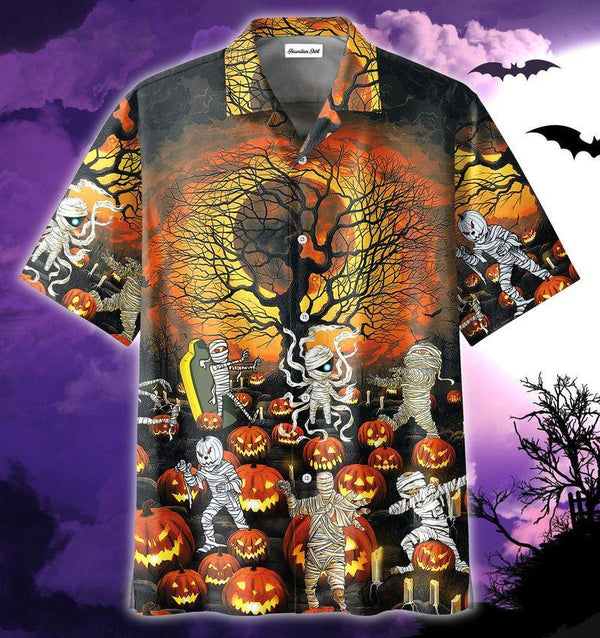 Amazing Mummies In Halloween Night Hawaiian Shirt | HW2846