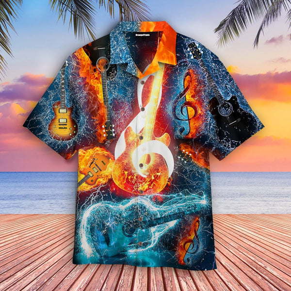 Amazing Music Note Guitar Hawaiian Shirt | For Men & Women | Adult | HW3385-BehighStyle