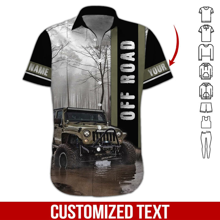 Amazing Off Road Custom Name Hawaiian Shirt | For Men & Women | HN357-BehighStyle