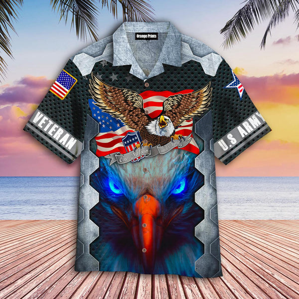 Amazing Patriot Eagle US Army Veteran Hawaiian Shirt | HW3179