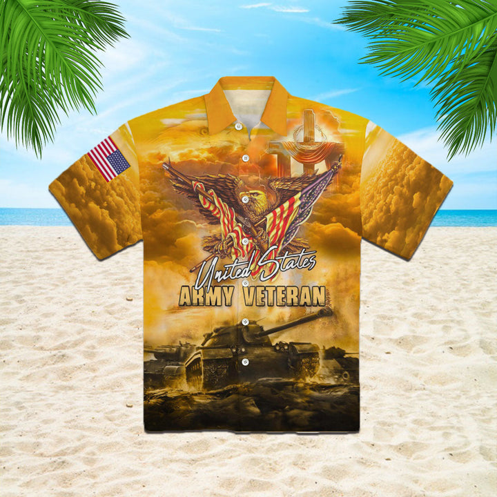 Amazing Patriot Eagle Us Army Veteran Hawaiian Shirt | For Men & Women | HW1676-BehighStyle