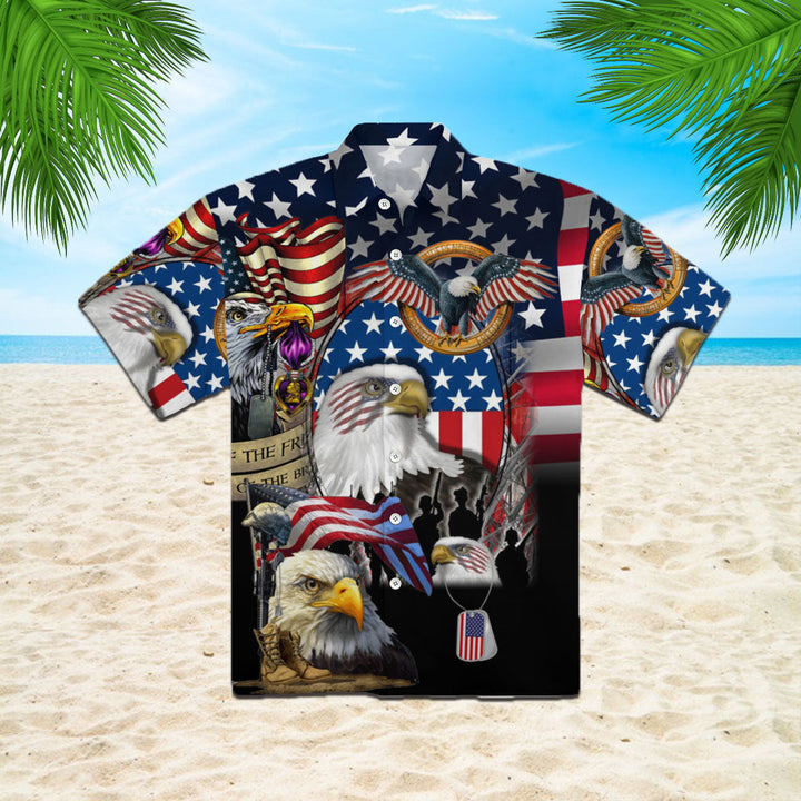 Amazing Patriotic Eagle Hawaiian Shirt | For Men & Women | HW1677-BehighStyle