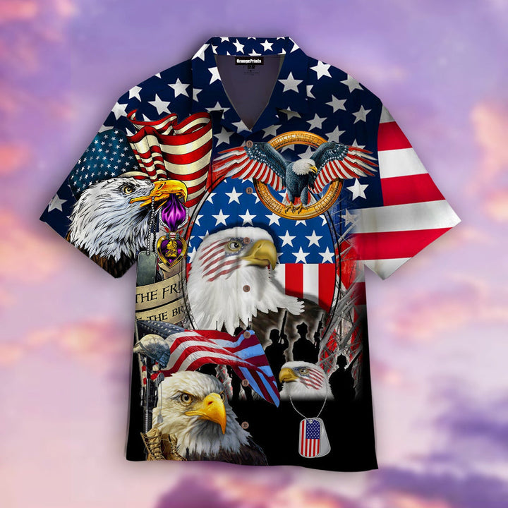 Amazing Patriotic Eagle Hawaiian Shirt | For Men & Women | HW1696-BehighStyle