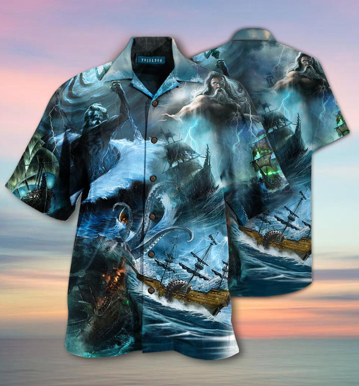 Amazing Poseidon Greek Mythology Hawaiian Shirt | For Men & Women | HW2361-BehighStyle