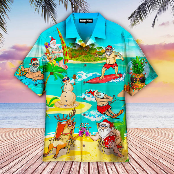 Amazing Santa Claus Holiday Summer Hawaiian Shirt | For Men & Women | HW2374-BehighStyle