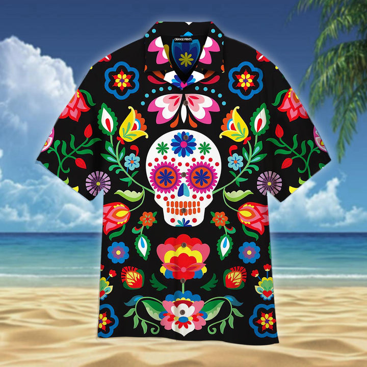 Amazing Sugar Skull Hawaiian Shirt | For Men & Women | HW1884-BehighStyle