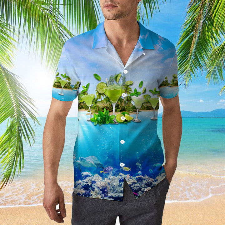 Amazing This Awesome Margarita Blue Ocean Hawaiian Shirt | For Men & Women | HW297-BehighStyle