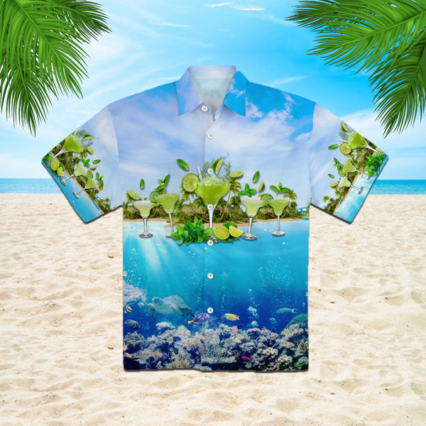 Amazing This Awesome Margarita Blue Ocean Hawaiian Shirt | For Men & Women | HW297-BehighStyle