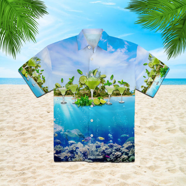 Amazing This Awesome Margarita Blue Ocean Hawaiian Shirt | For Men & Women | HW297-BehighStyle