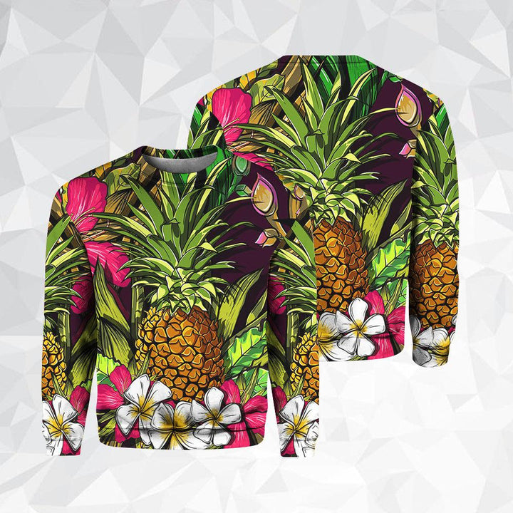 Amazing Tropical Flowers Polynesian Pineapple 3D All Over Print | For Men & Women | Adult | HP158-BehighStyle