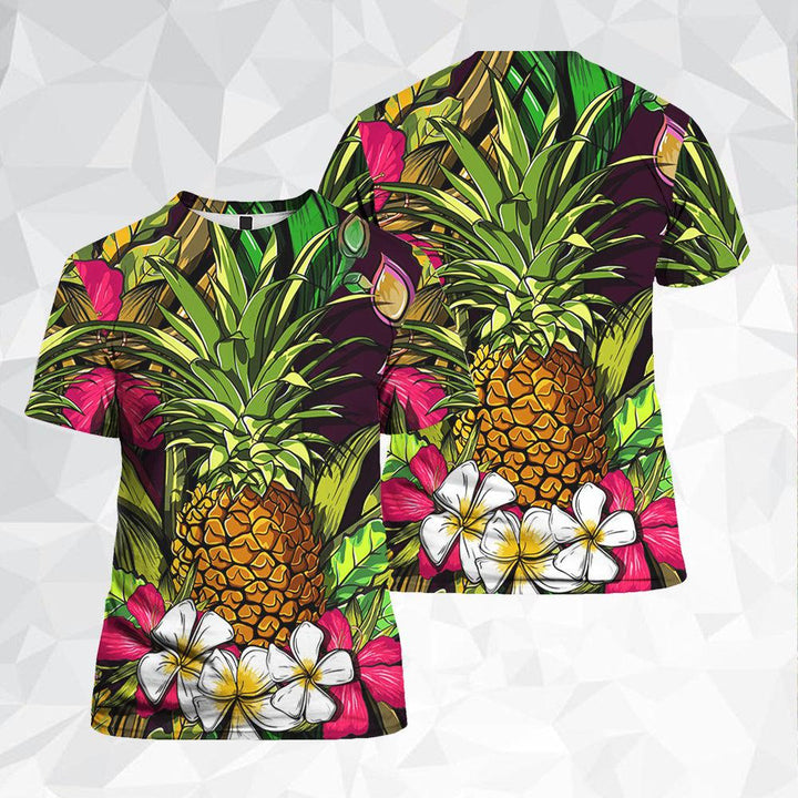 Amazing Tropical Flowers Polynesian Pineapple 3D All Over Print | For Men & Women | Adult | HP158-BehighStyle