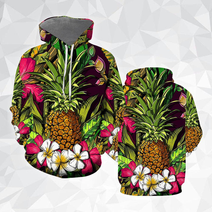 Amazing Tropical Flowers Polynesian Pineapple 3D All Over Print | For Men & Women | Adult | HP158-BehighStyle