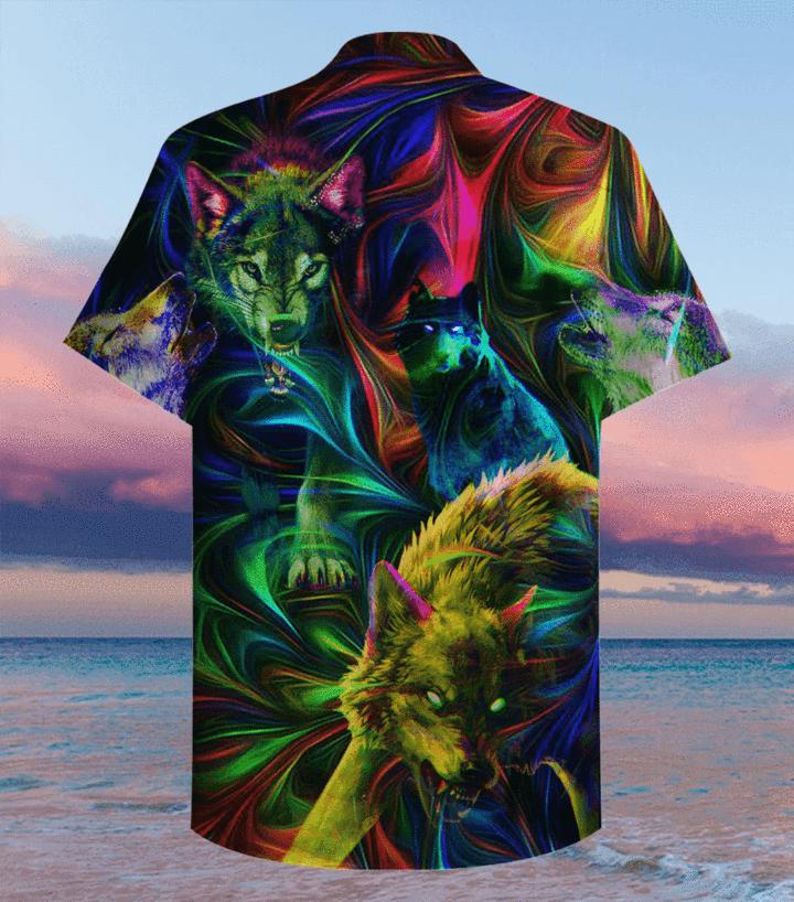 Amazing Wolf Colorful Hawaiian Shirt | For Men & Women | HW1532-BehighStyle