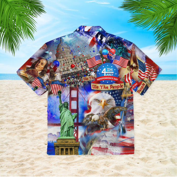 America Eagle Victory Independence Day 4th Of July Hawaiian Shirt | For Men & Women | HW361-BehighStyle